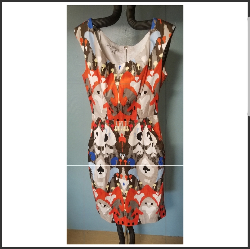 MULTI COLOR SPRING SHEATH DRESS